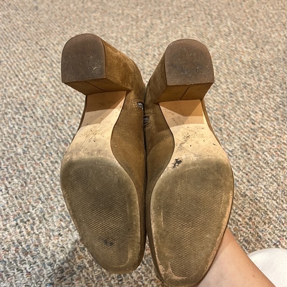 Zara chestnut suede booties - Picture 3 of 5